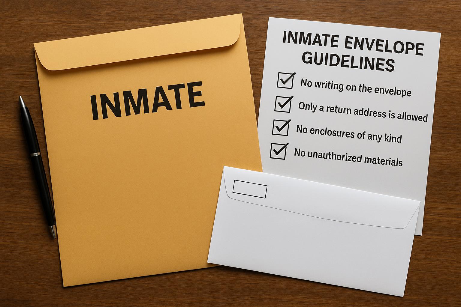 inmate envelope guidelines